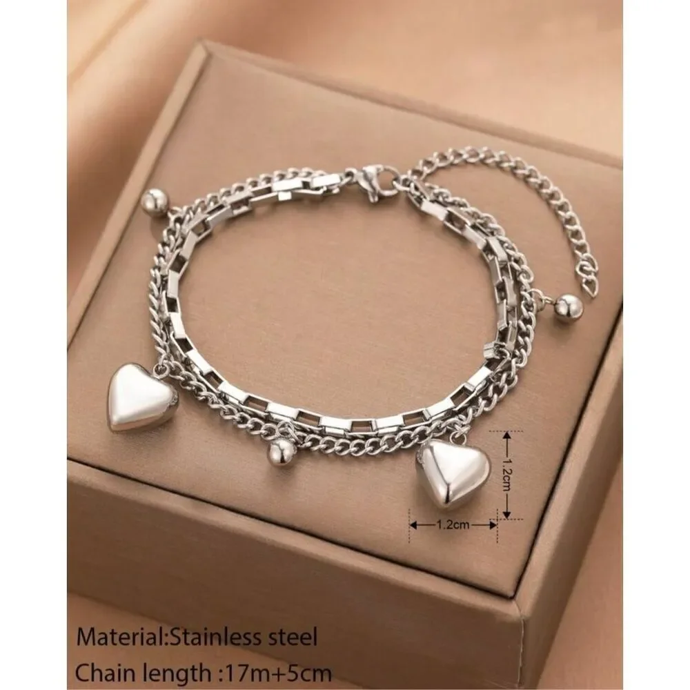 Heart Charm Bracelet